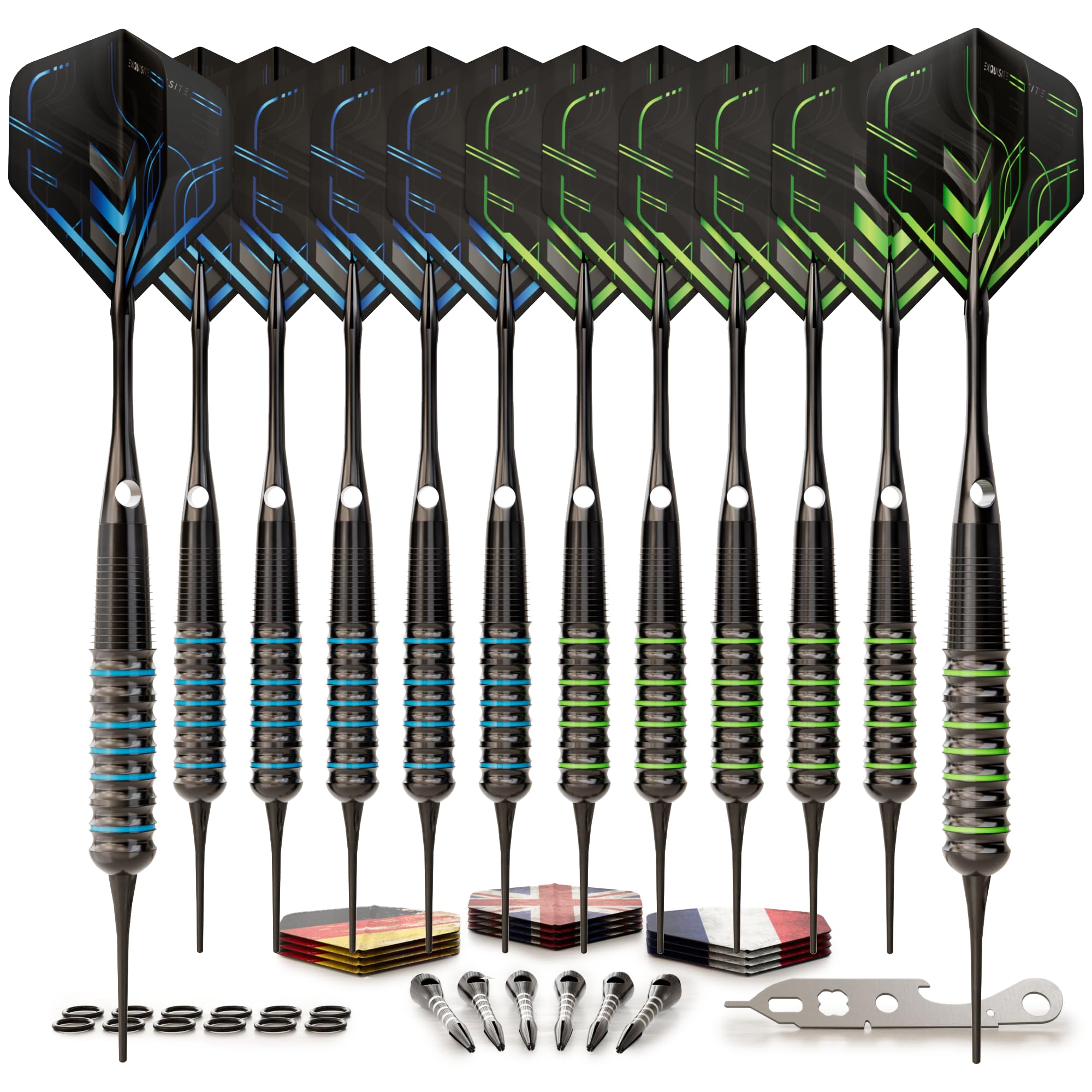 Amazon.co.jp: CC-EXQUISITE ダーツスチールチップセット 12本セット